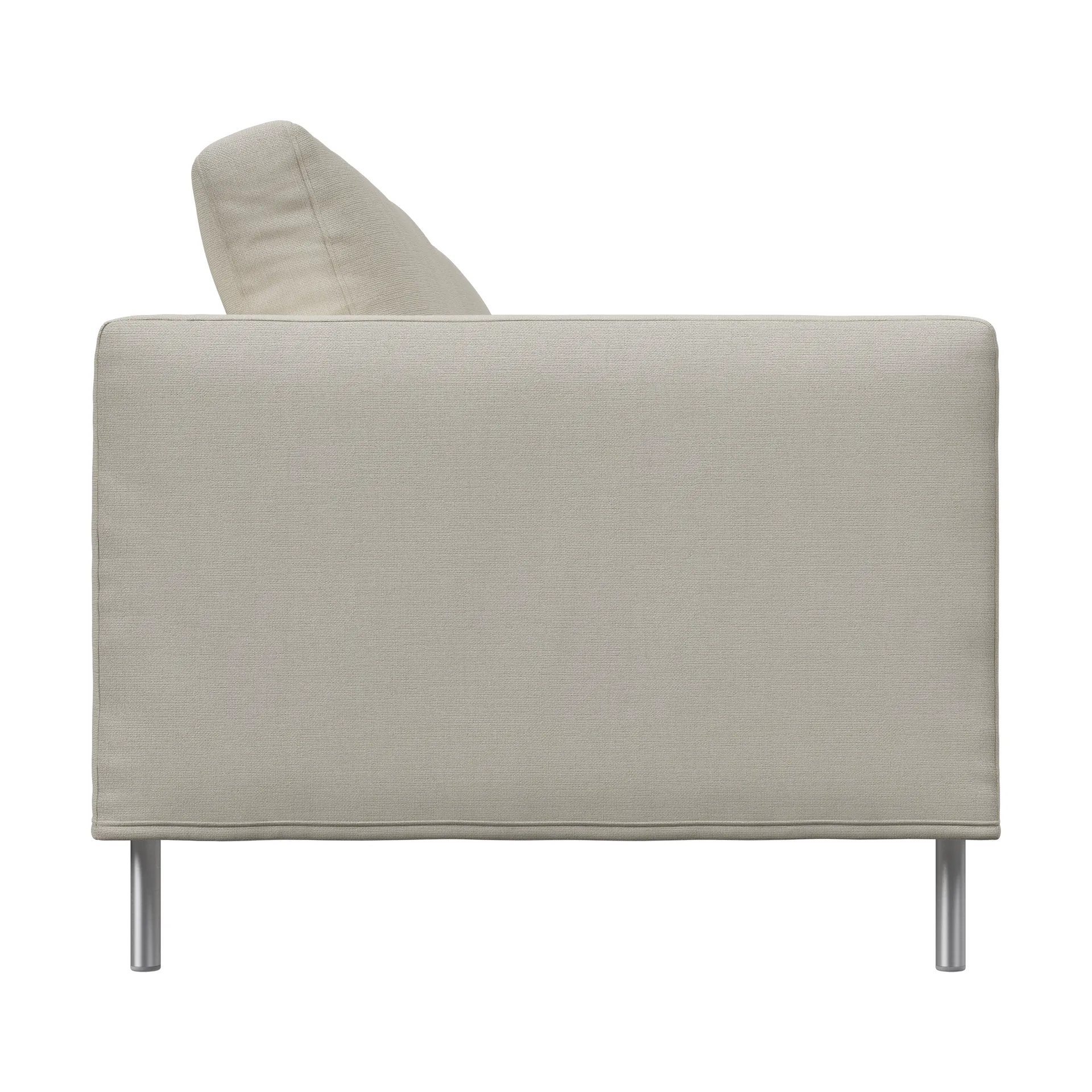 Alex High 2,5-sits soffa, Noah 07-light beige-aluminiumben Fogia