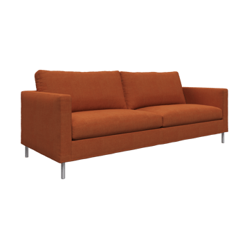 Alex High 2,5-sits soffa - Noah 26-rost-aluminiumben - Fogia