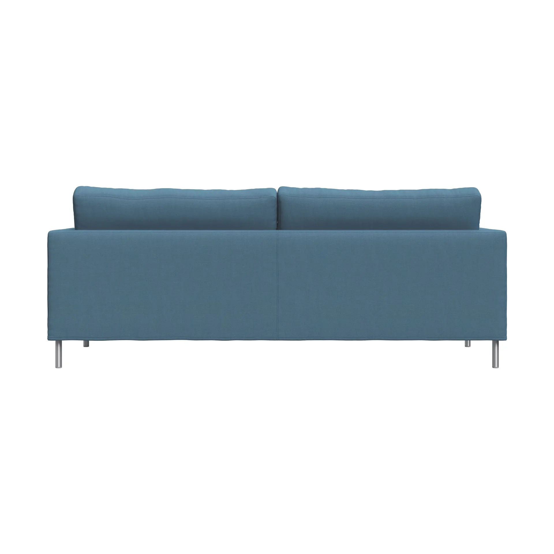 Alex High 2,5-sits soffa, Tyg Hiro Light Blue-aluminiumben Fogia