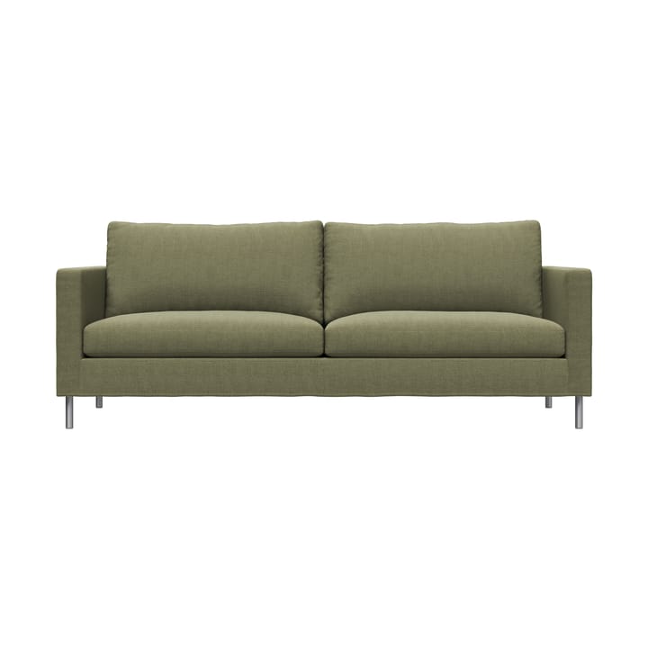 Alex High 2,5-sits soffa - Tyg Hiro Lightgreen-aluminiumben - Fogia