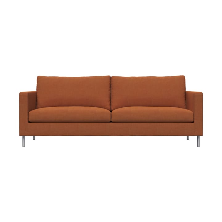 Alex High 2,5-sits soffa - Tyg Hiro Rustred-aluminiumben - Fogia