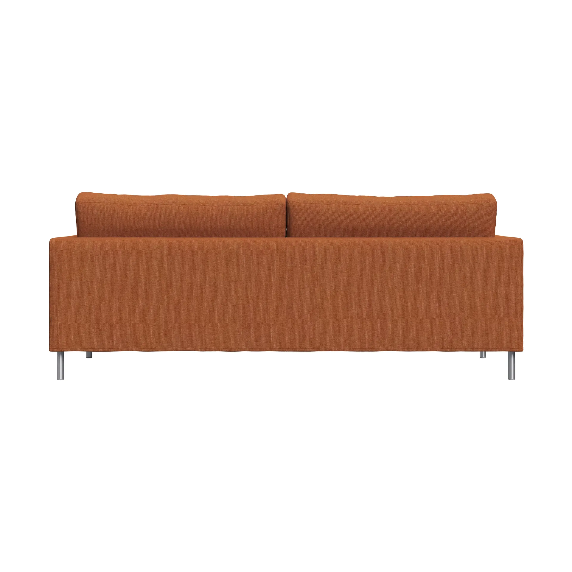 Alex High 2,5-sits soffa, Tyg Hiro Rustred-aluminiumben Fogia