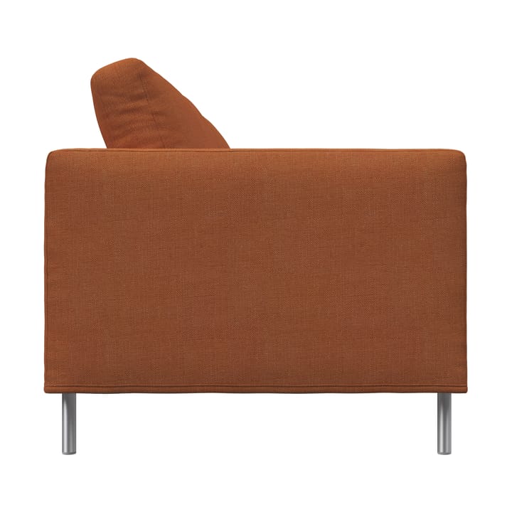Alex High 2,5-sits soffa, Tyg Hiro Rustred-aluminiumben Fogia