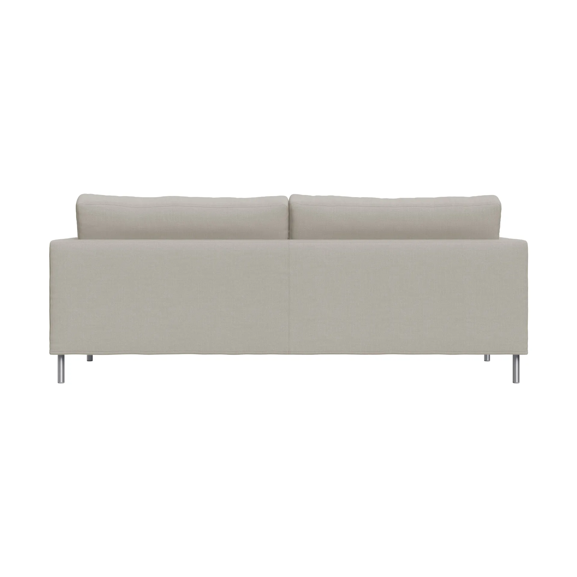 Alex High 2,5-sits soffa, Tyg Hiro Sand-aluminiumben Fogia