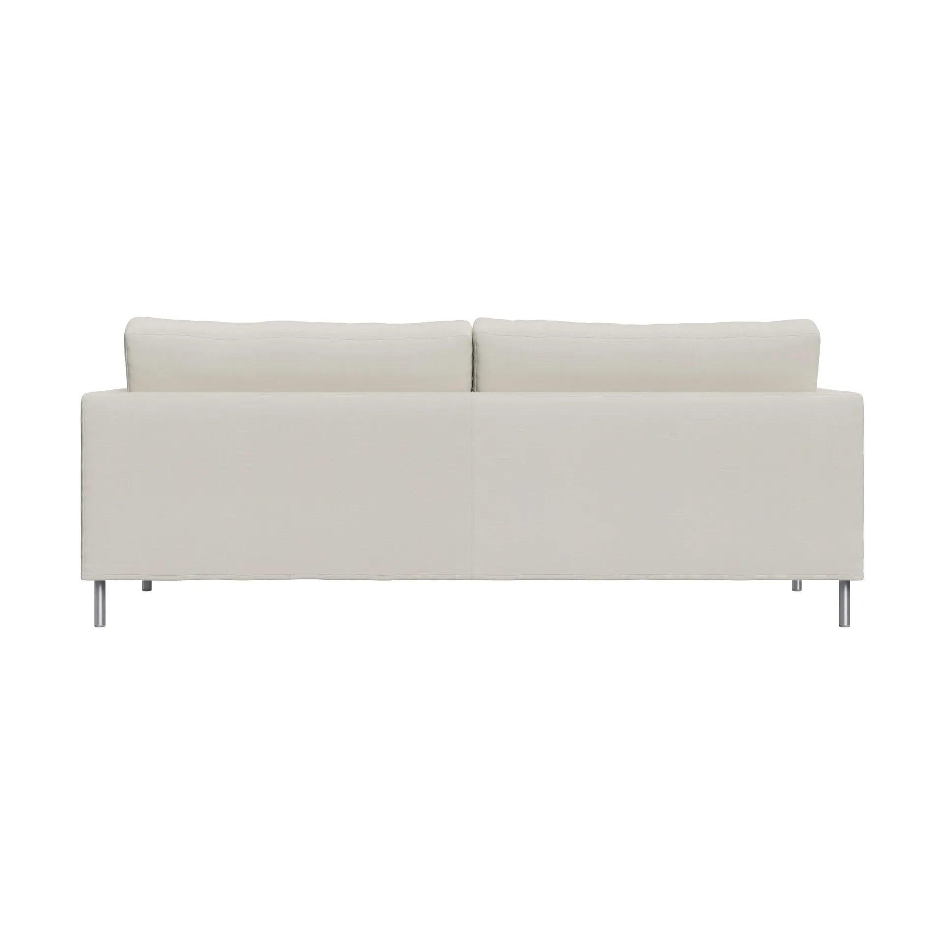 Alex High 2,5-sits soffa, Tyg Hiro White-aluminiumben Fogia