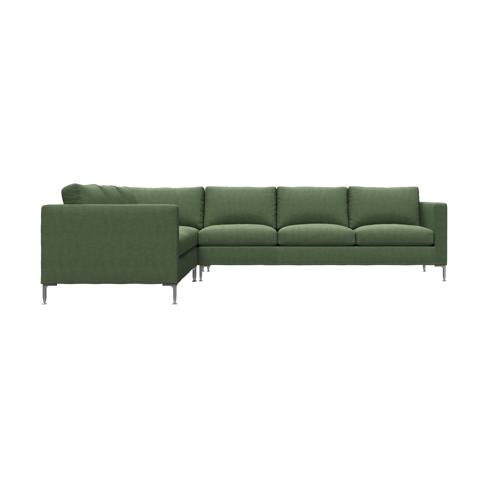 Alex hörnsoffa, Noah 38-dark green-alu ben Fogia