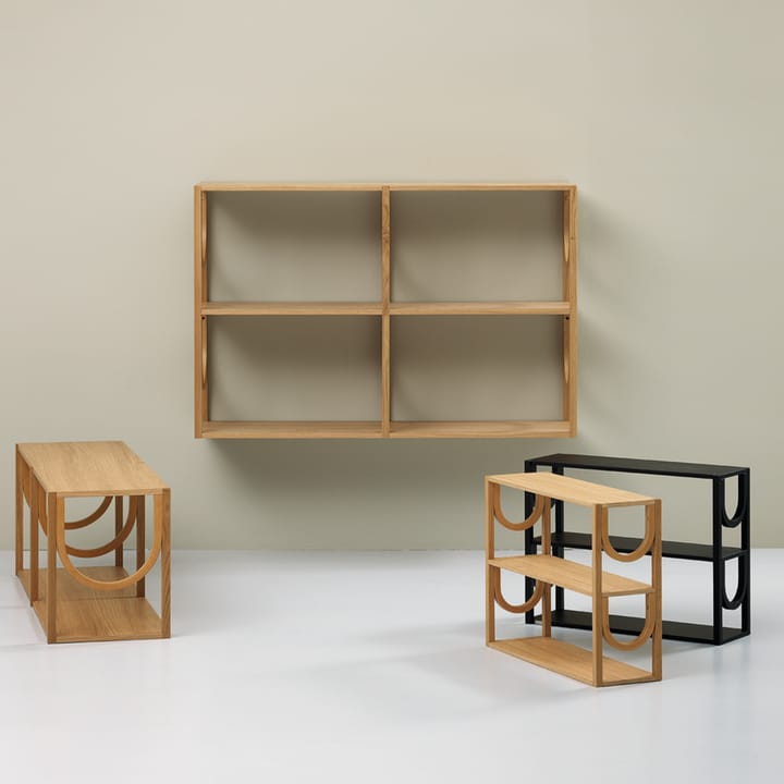 Arch hylla, ek klarlack, mini Fogia