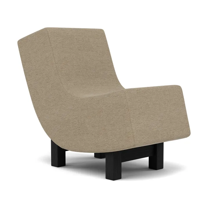 BD1 Lounge Chair - Tyg Ecriture 240-svart ek - Fogia