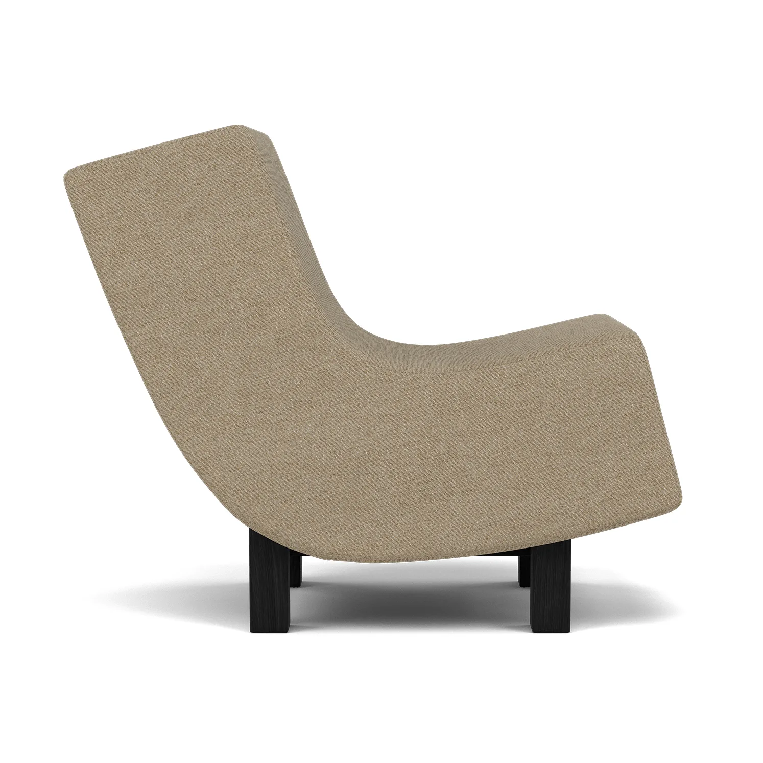 BD1 Lounge Chair, Tyg Ecriture 240-svart ek Fogia