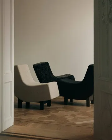 BD1 Lounge Chair - Tyg Karakorum 001-lackerad ek - Fogia