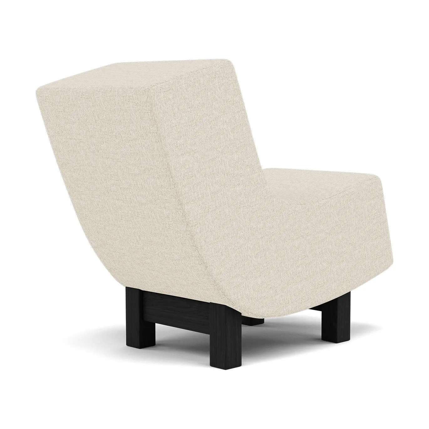 BD1 Lounge Chair, Tyg Moss 0004-svart ek Fogia