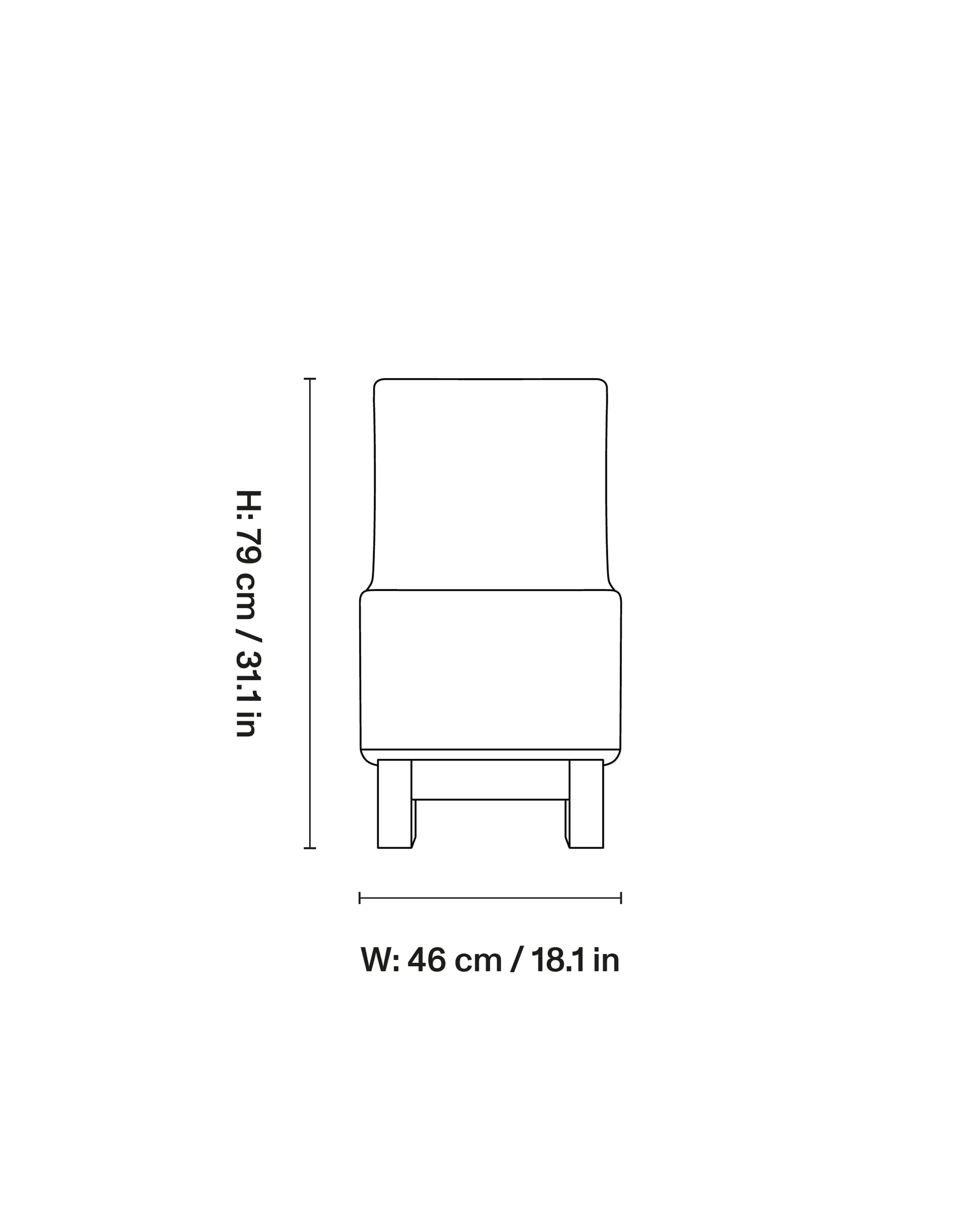 BD1 Lounge Chair, Tyg Moss 0013-rökt ek Fogia