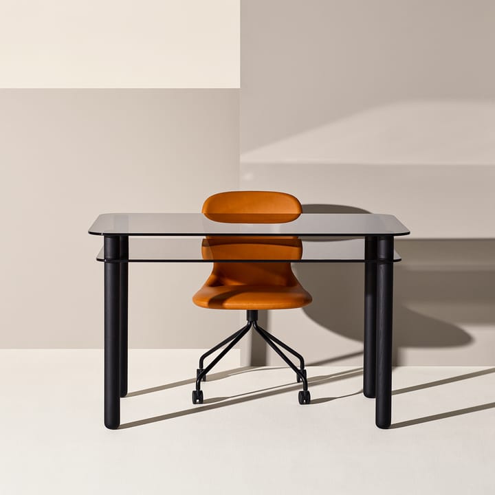 Big Sur skrivbord, brun, svartbetsade ek Fogia