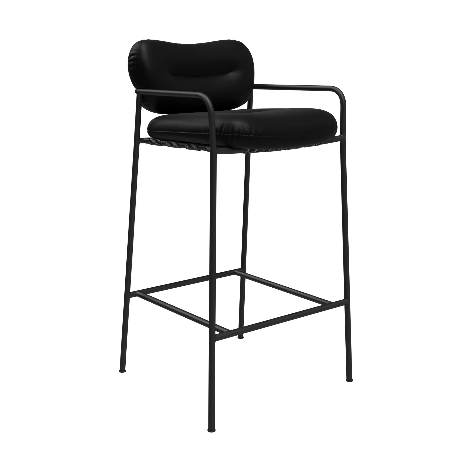 Bollo barstol high 75 cm, Elmotique 99001 svart-svart Fogia