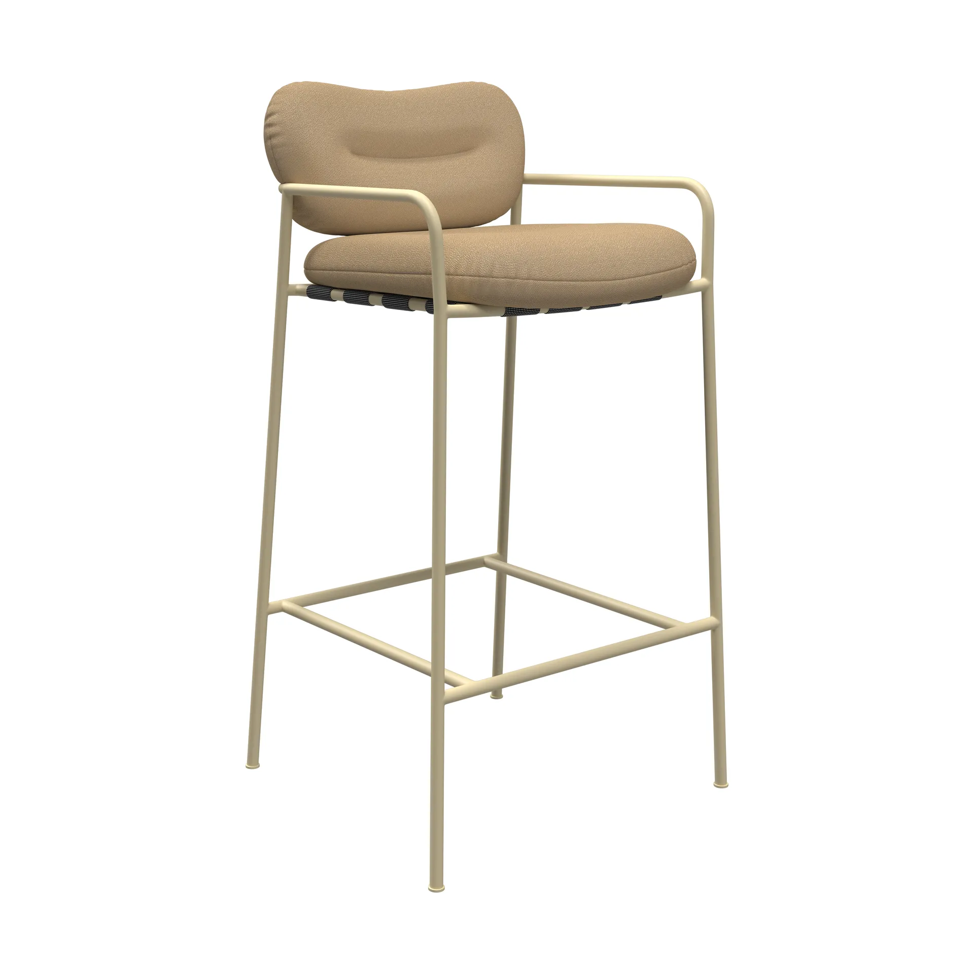 Bollo barstol high 75 cm, Vidar 4 0323 beige-beige Fogia