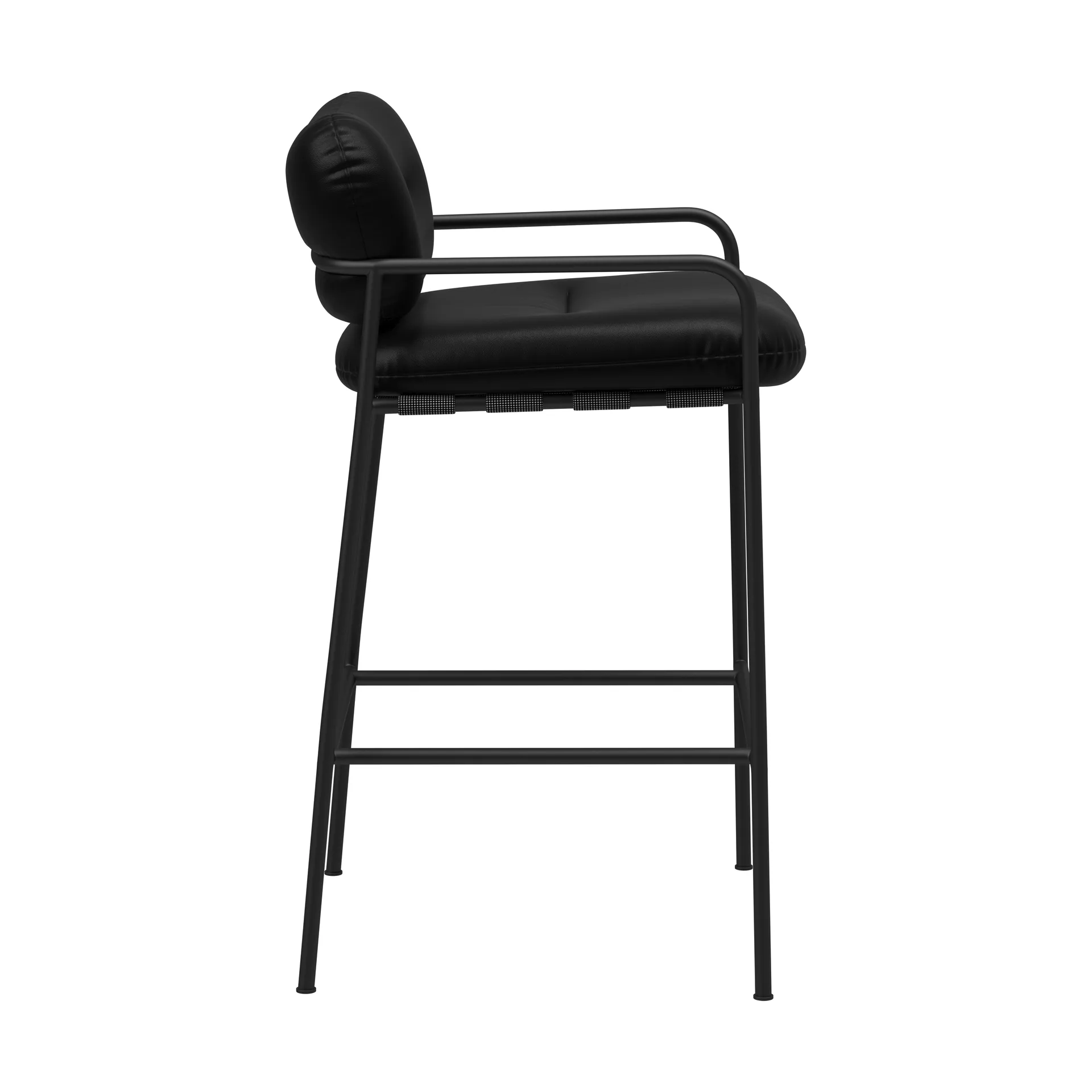 Bollo barstol low 65 cm, Elmotique 99001 svart-svart Fogia