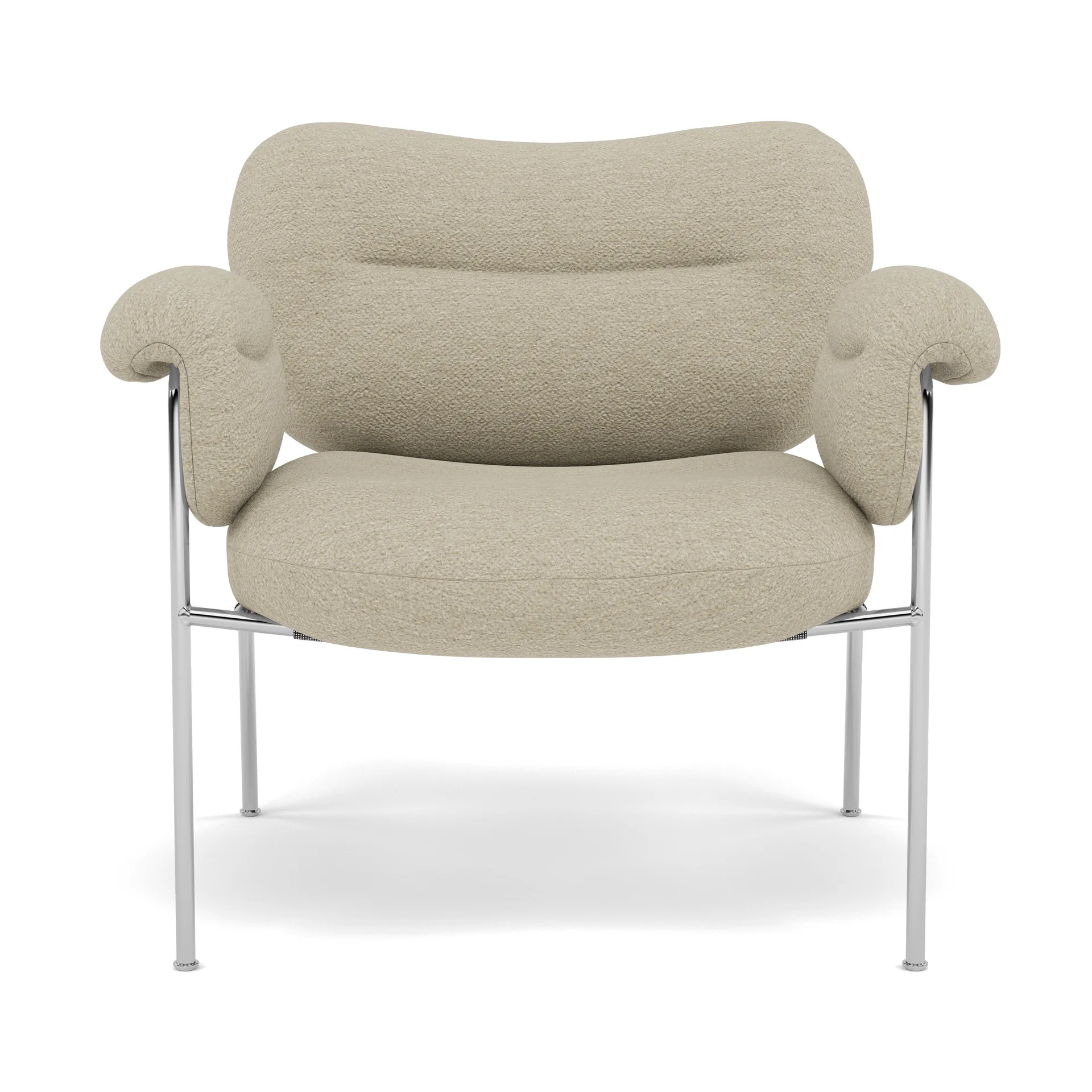 Bollo fåtölj, Barnum 2-polished stainless steel Fogia