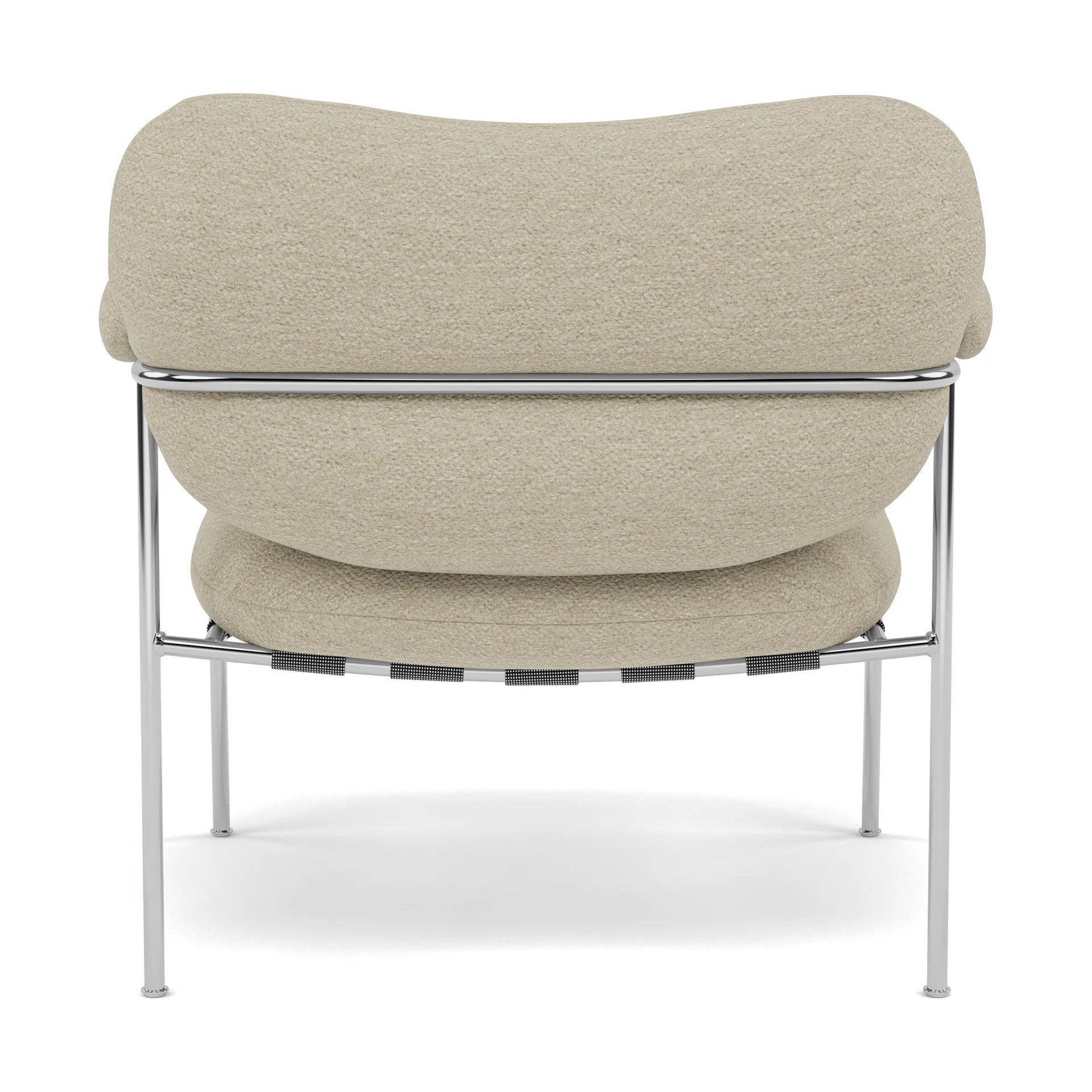 Bollo fåtölj, Barnum 2-polished stainless steel Fogia