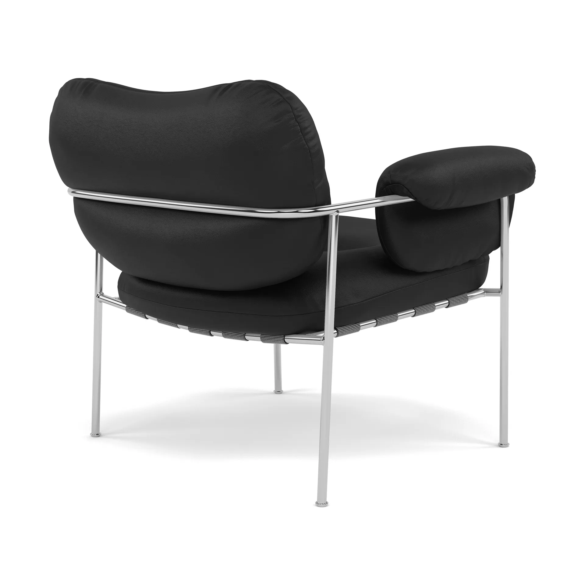 Bollo fåtölj, Elmosoft 99999-polished stainless steel Fogia