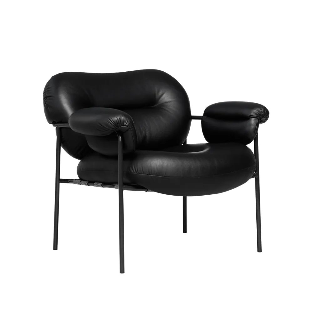 Bollo fåtölj, Elmotique 99001 svart-RAL 9005 mattsvart Fogia