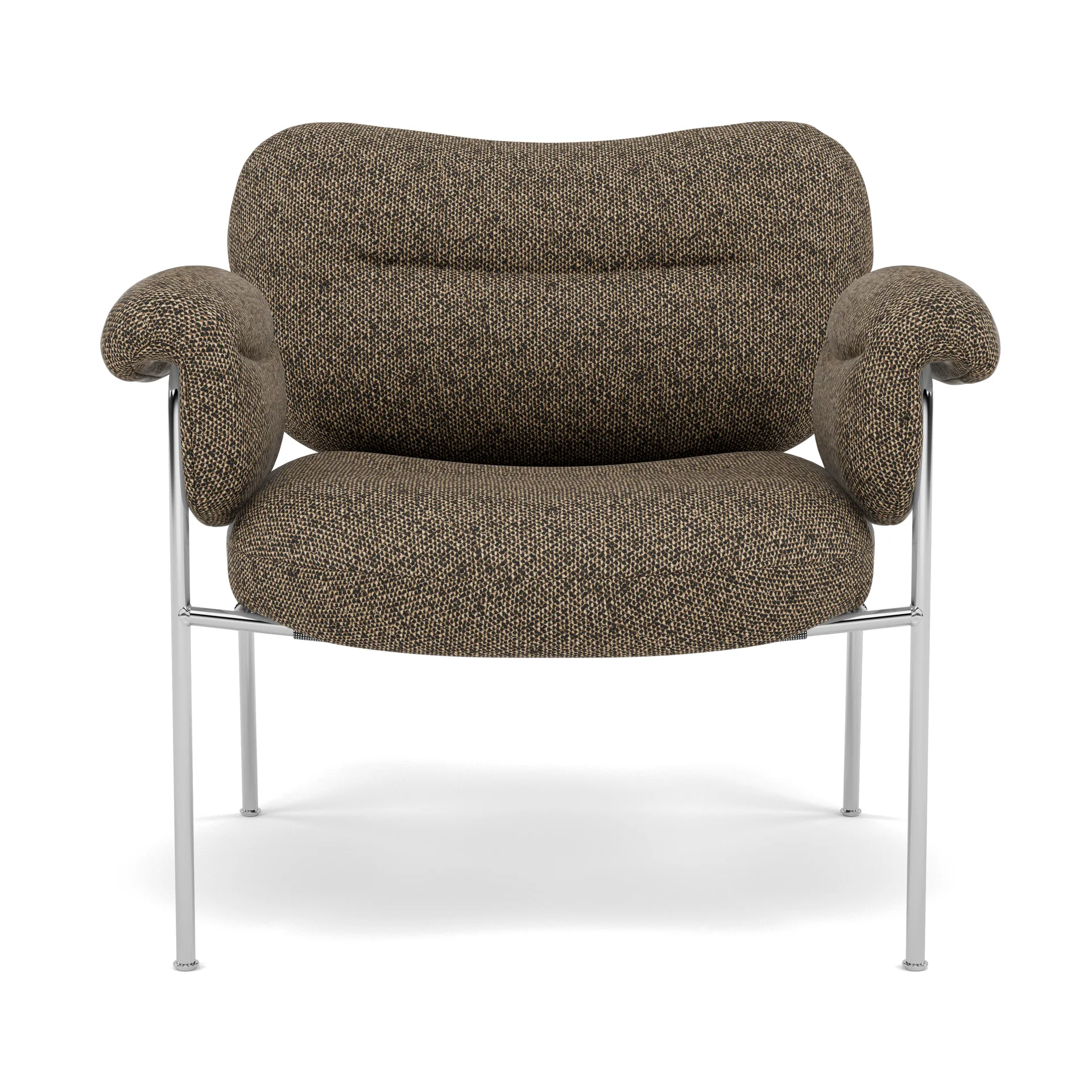 Bollo fåtölj, Safire 0001-polished stainless steel Fogia