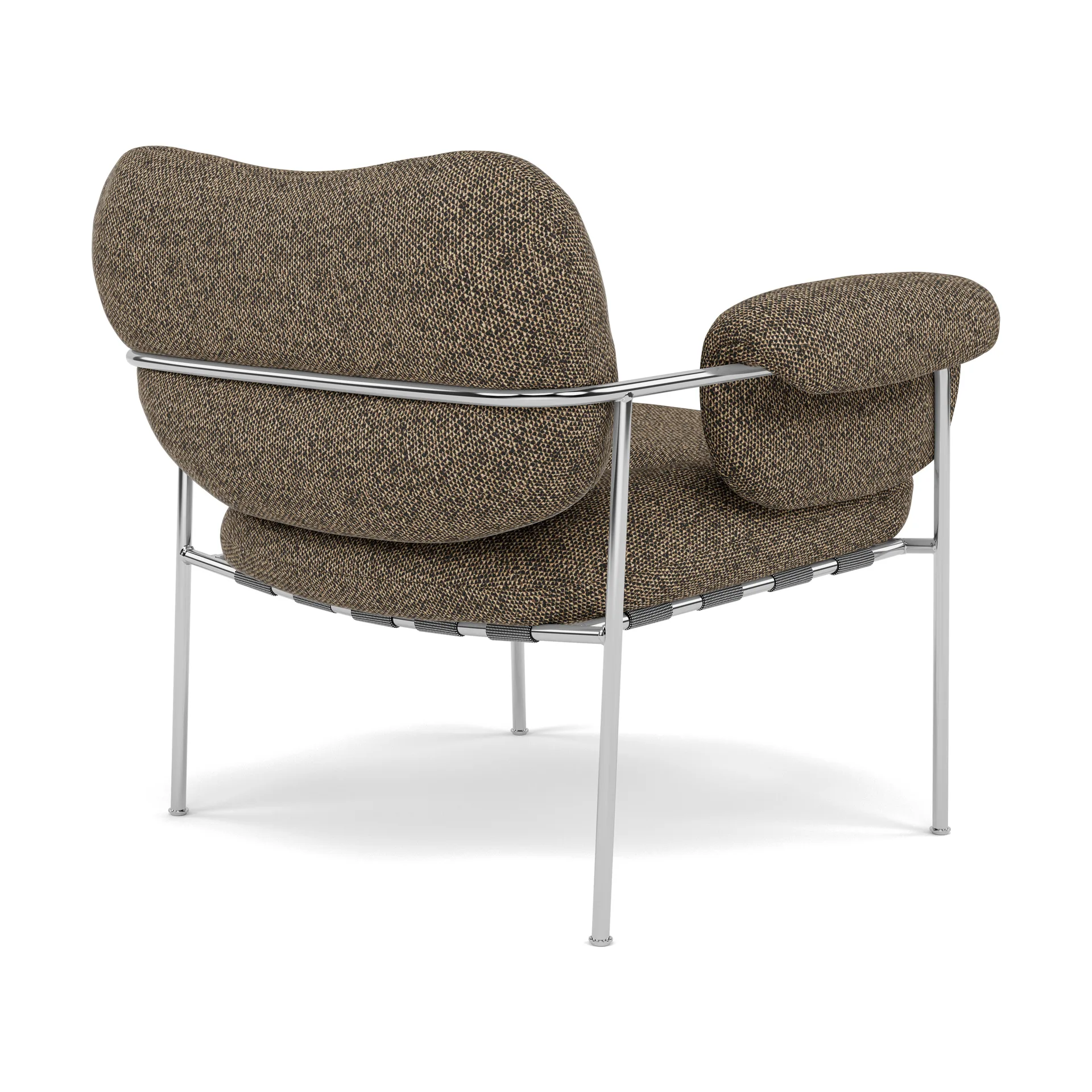 Bollo fåtölj, Safire 0001-polished stainless steel Fogia