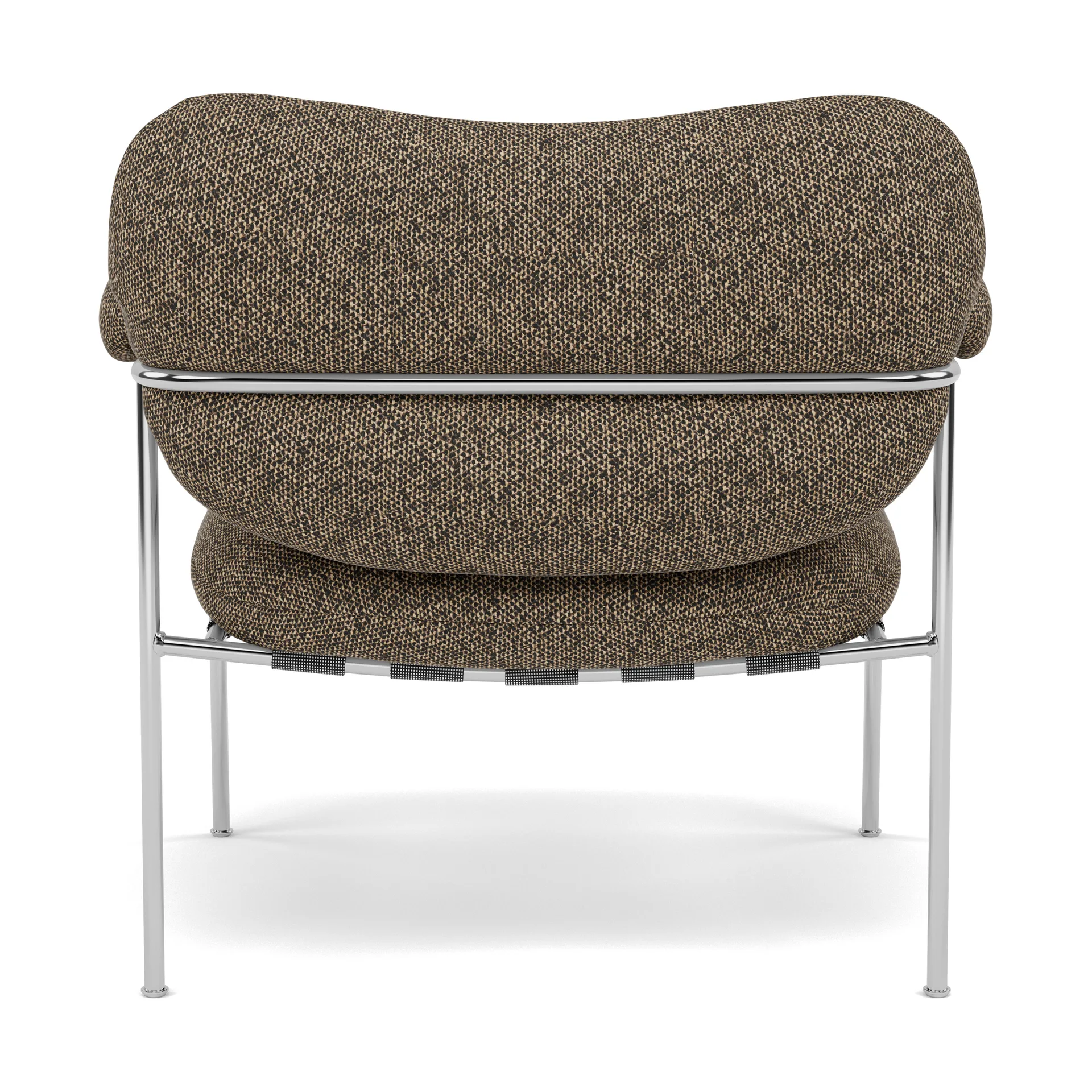 Bollo fåtölj, Safire 0001-polished stainless steel Fogia