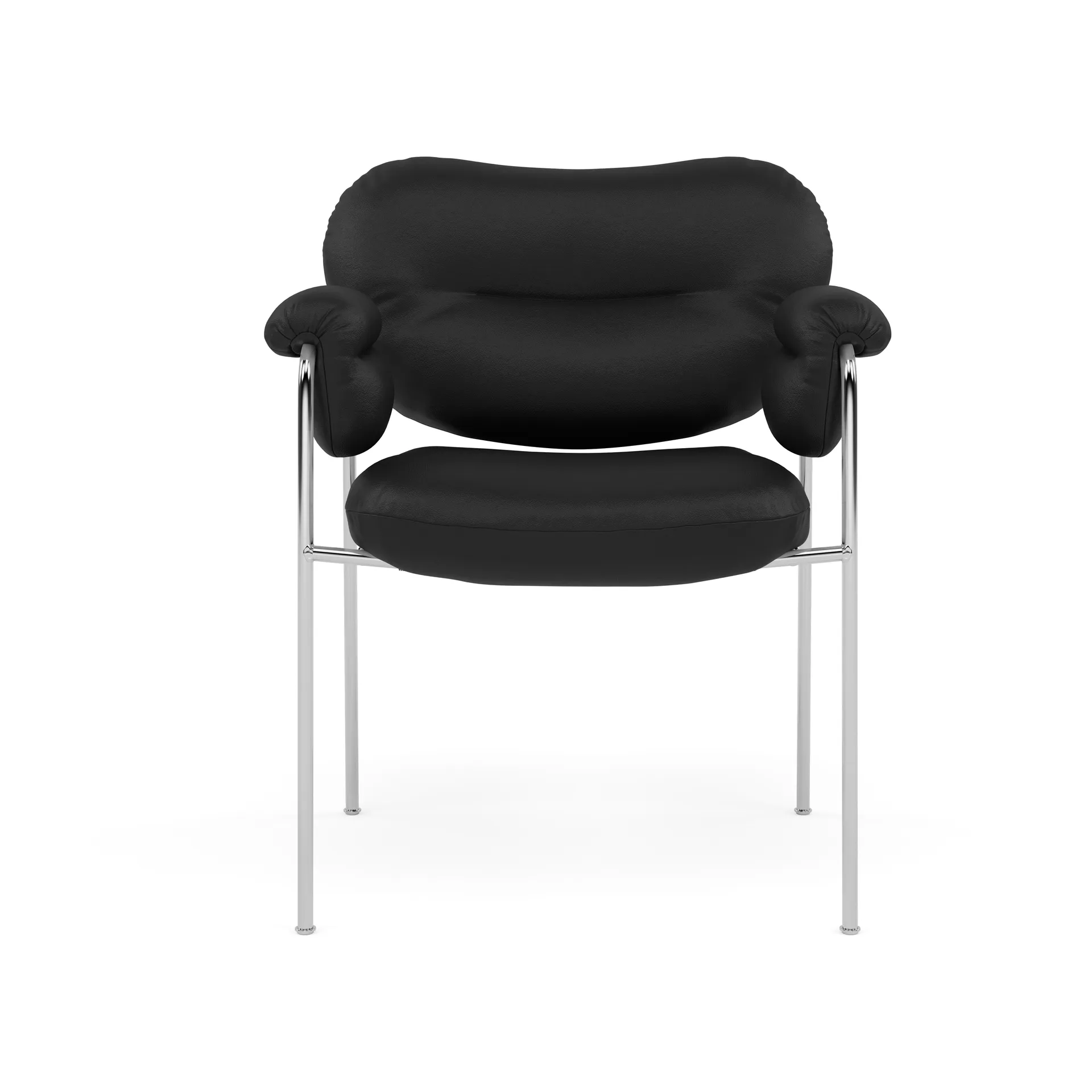 Bollo stol, Elmosoft 99999-polished stainless steel Fogia