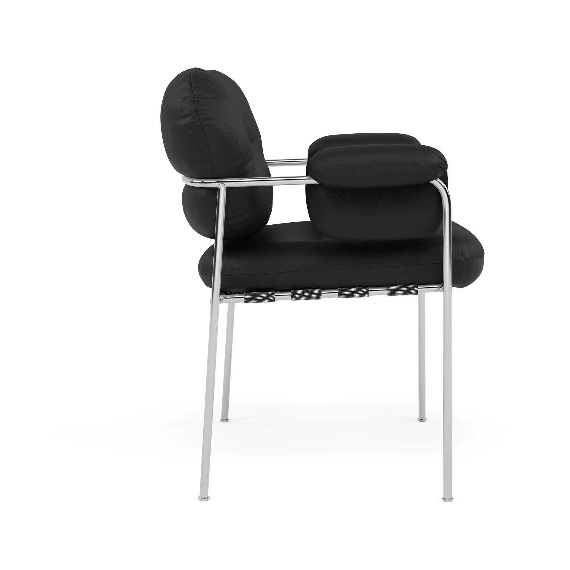 Bollo stol, Elmosoft 99999-polished stainless steel Fogia