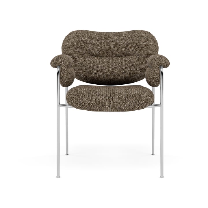 Bollo stol, Safire 0001-polished stainless steel Fogia