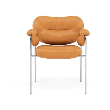 Bollo stol - Vintage Cognac-polished stainless steel - Fogia