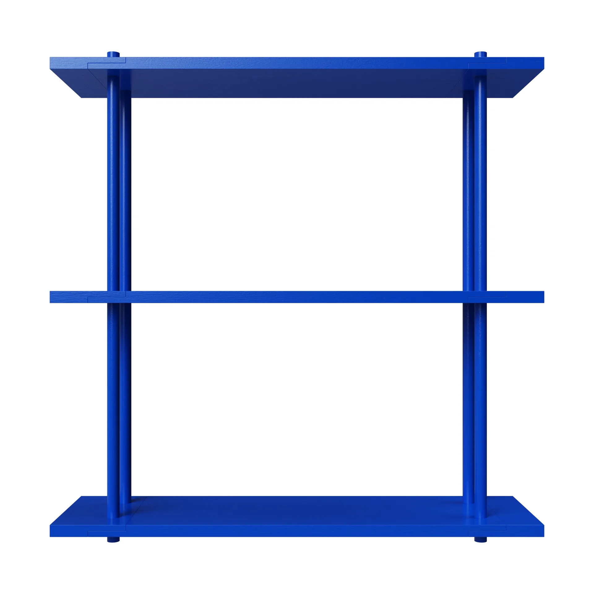 Bond hylla vägg W103, Blå lackad björk Fogia