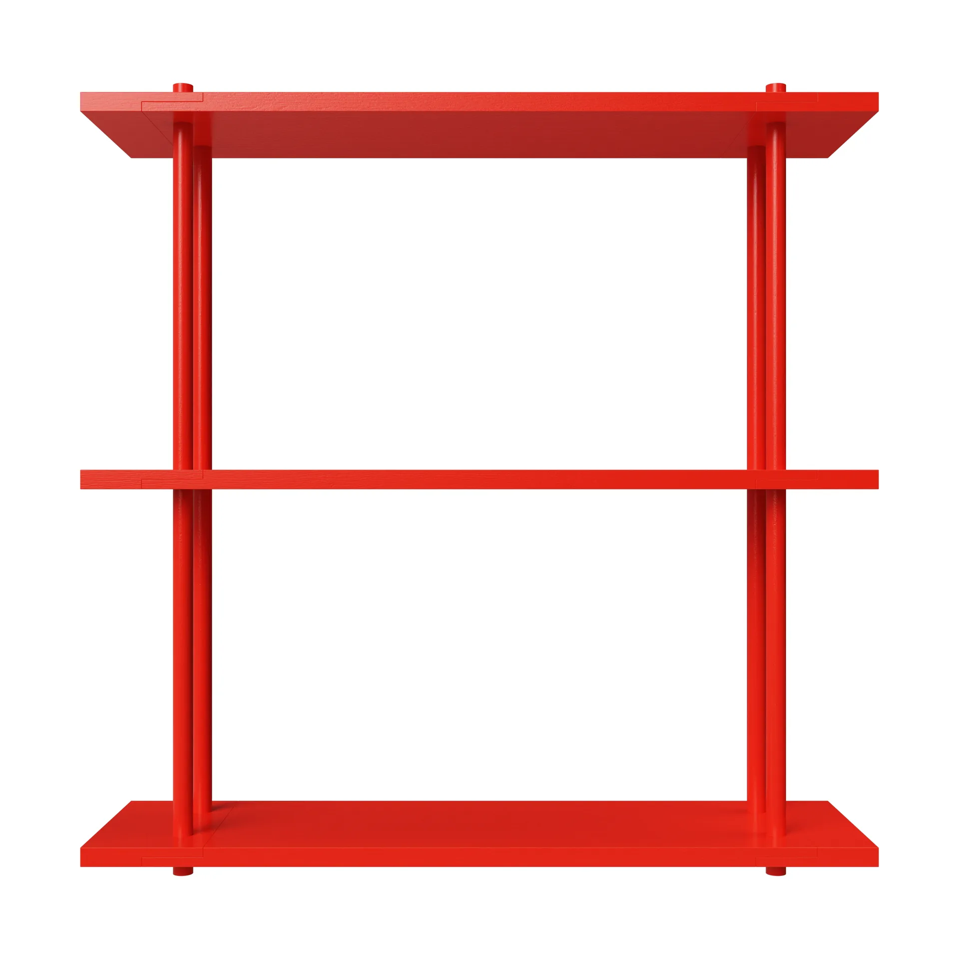 Bond hylla vägg W103, Röd lackad björk Fogia