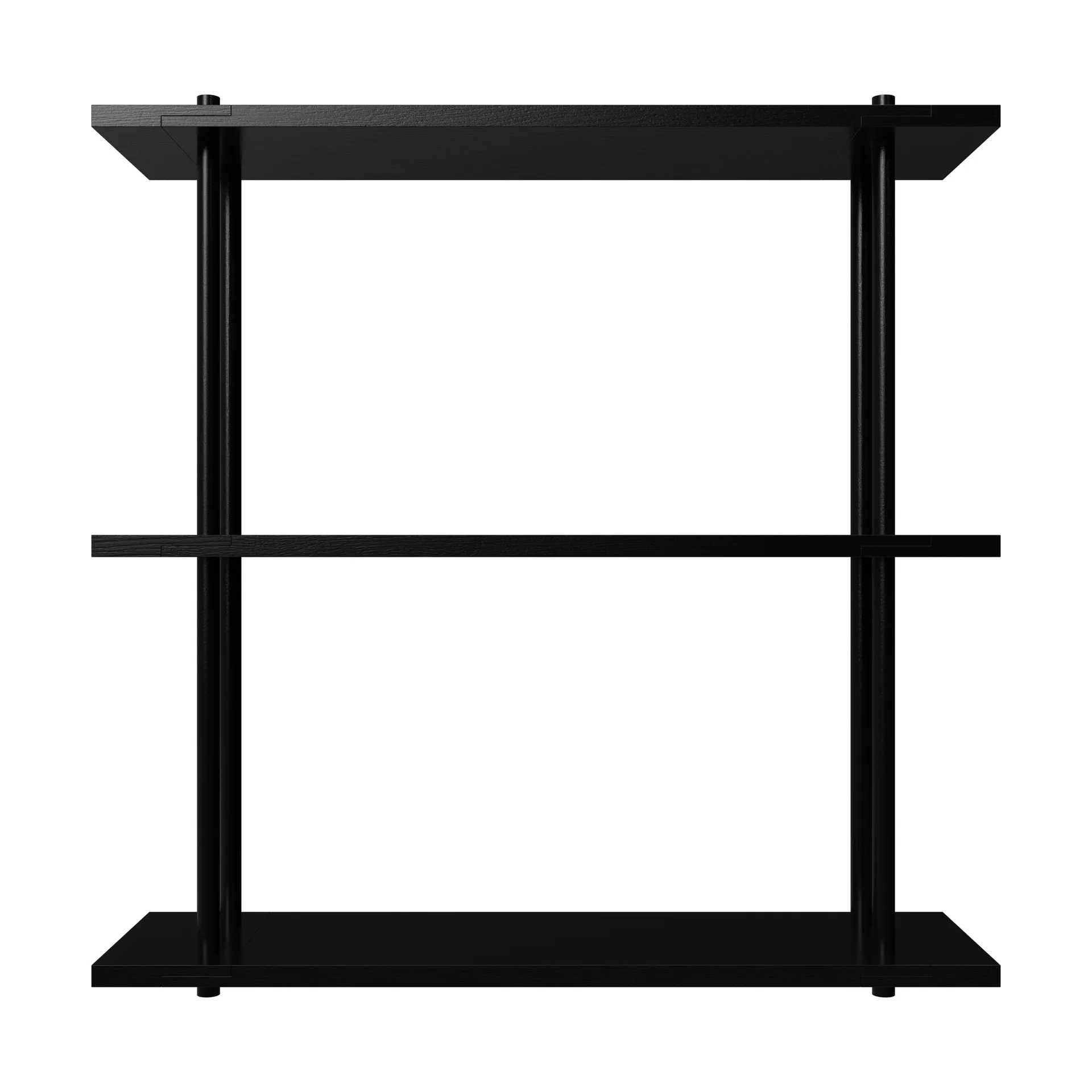 Bond hylla vägg W103, Svart lackad björk Fogia