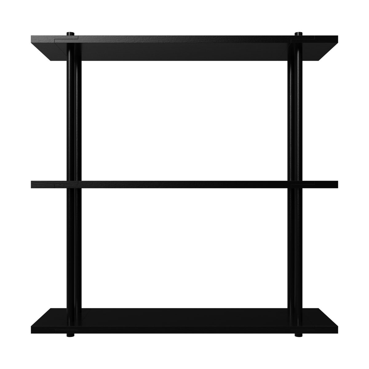Fogia Bond hylla vägg W103 Svart lackad björk | Skandinavisk Design | Hyllor & Hyllsystem | Svart