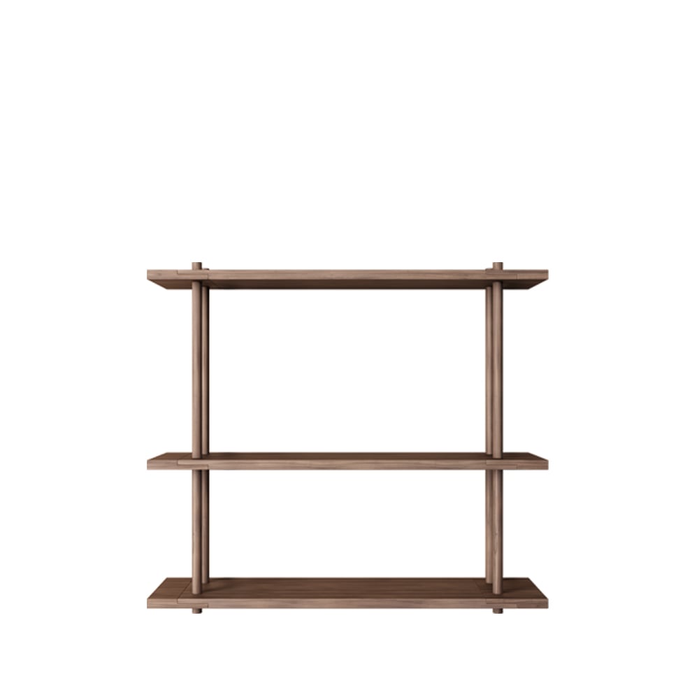 Fogia Bond hylla vägg W103 Valnöt mattlack | Skandinavisk Design | Hyllor & Hyllsystem | Brun