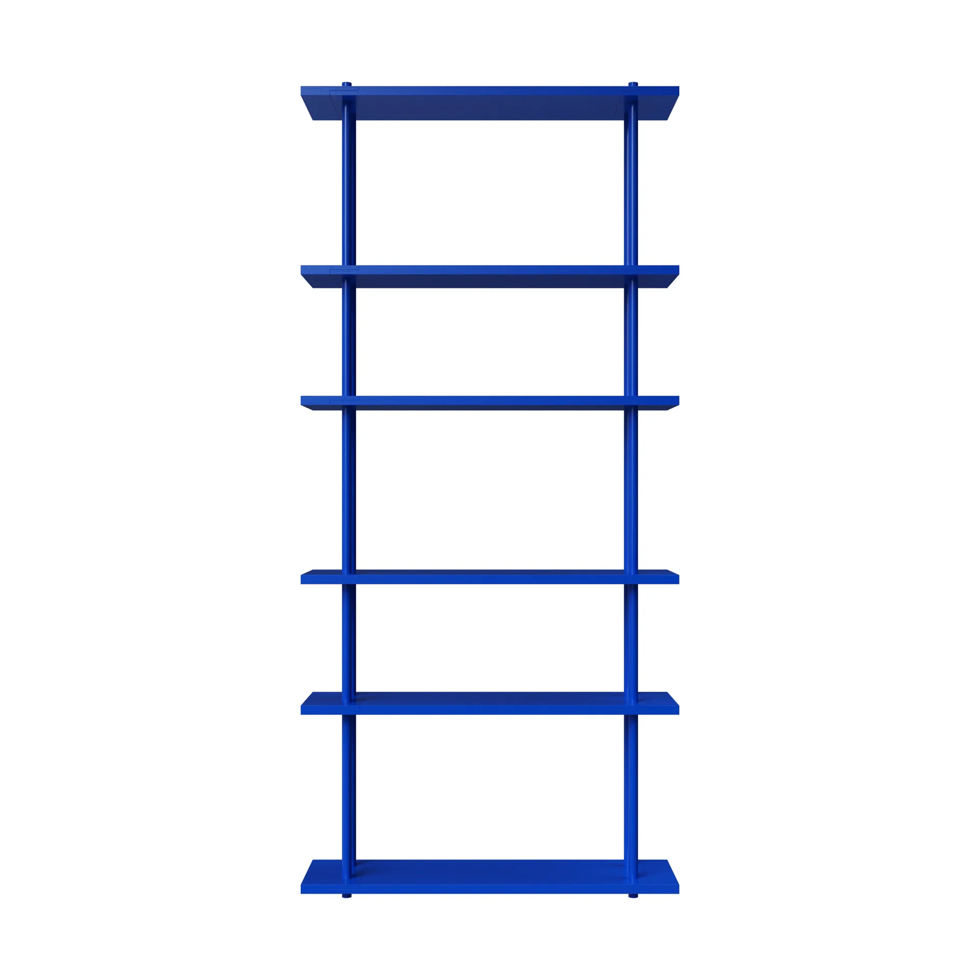 Bond hylla vägg W106, Blå lackad björk Fogia