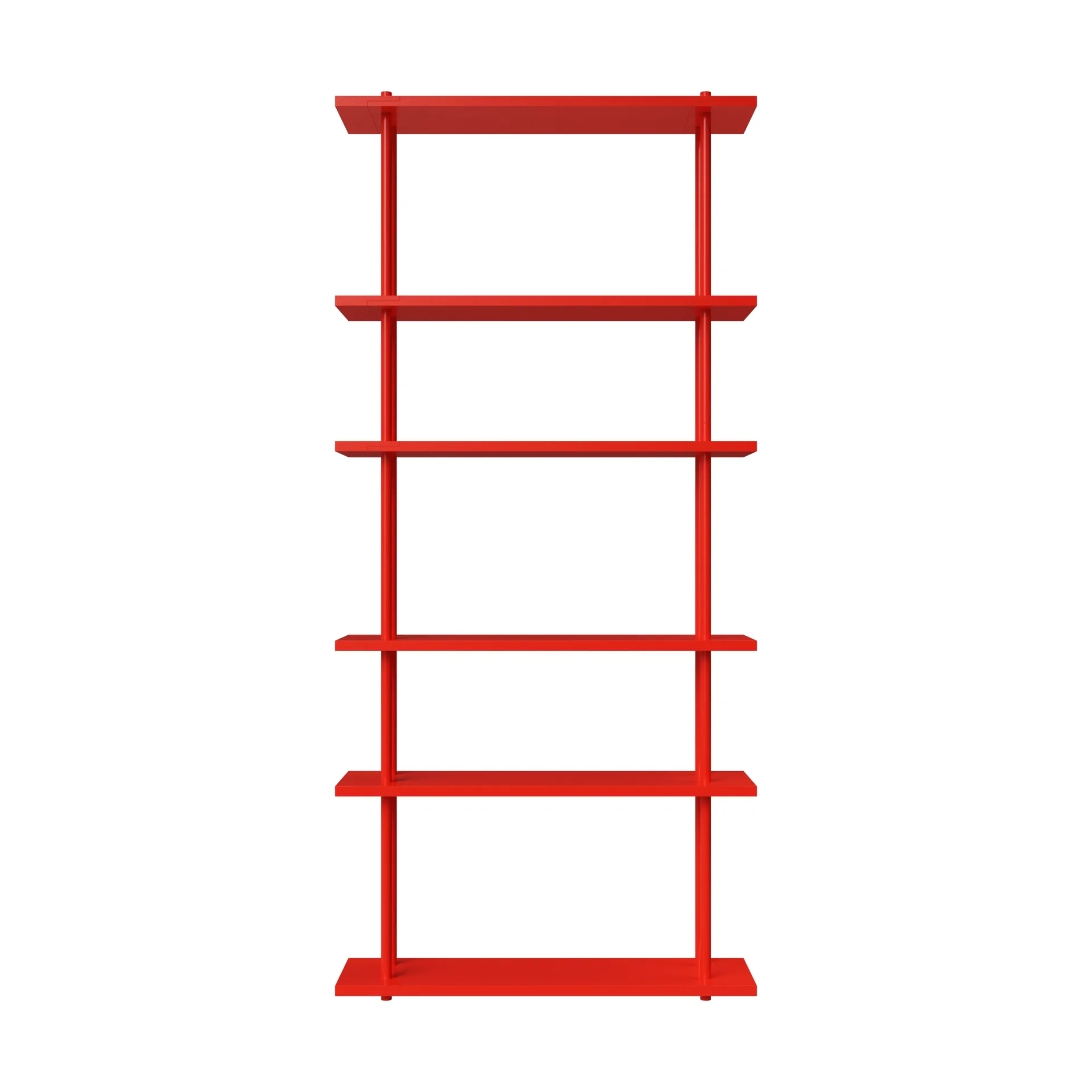 Bond hylla vägg W106, Röd lackad björk Fogia