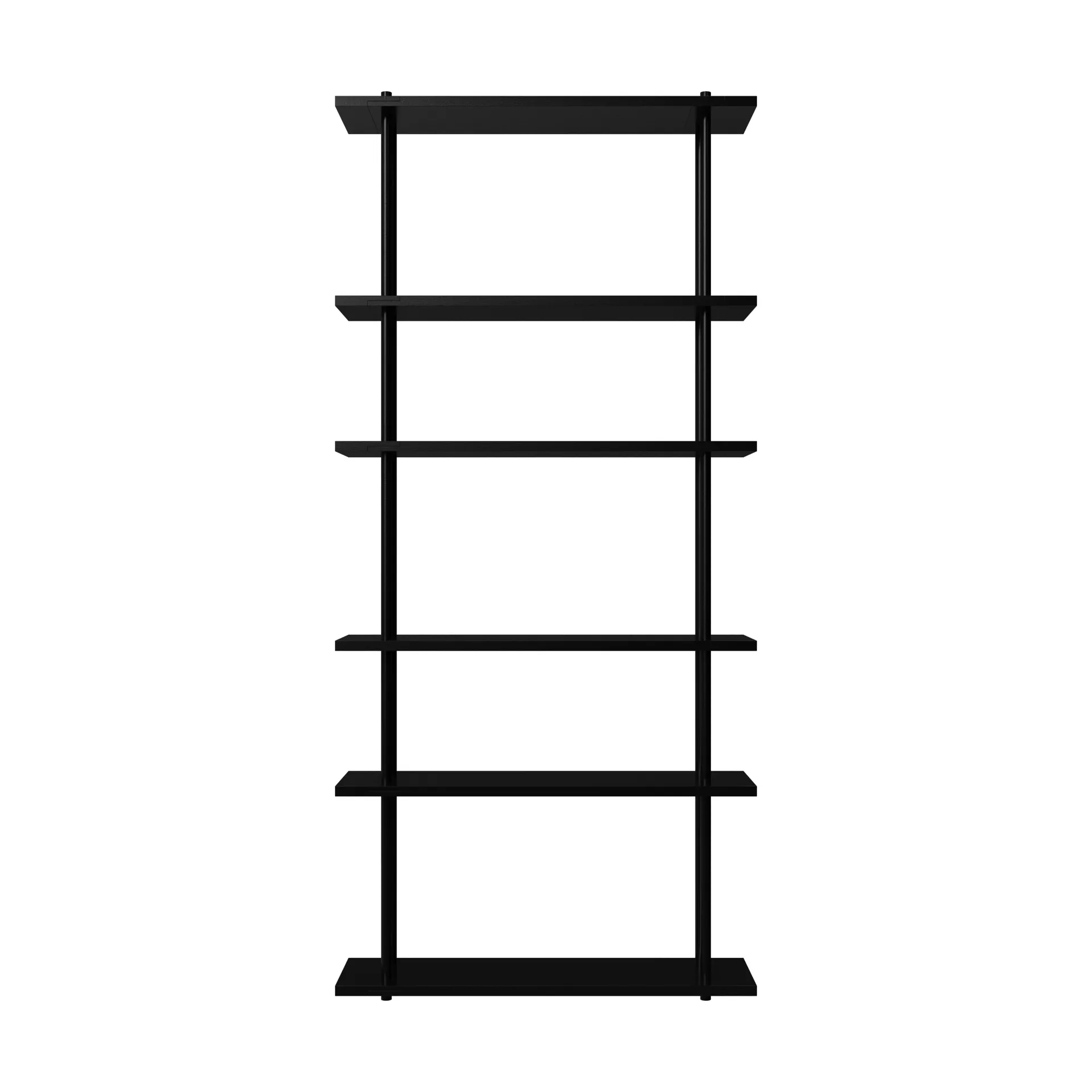 Bond hylla vägg W106, Svart lackad björk Fogia