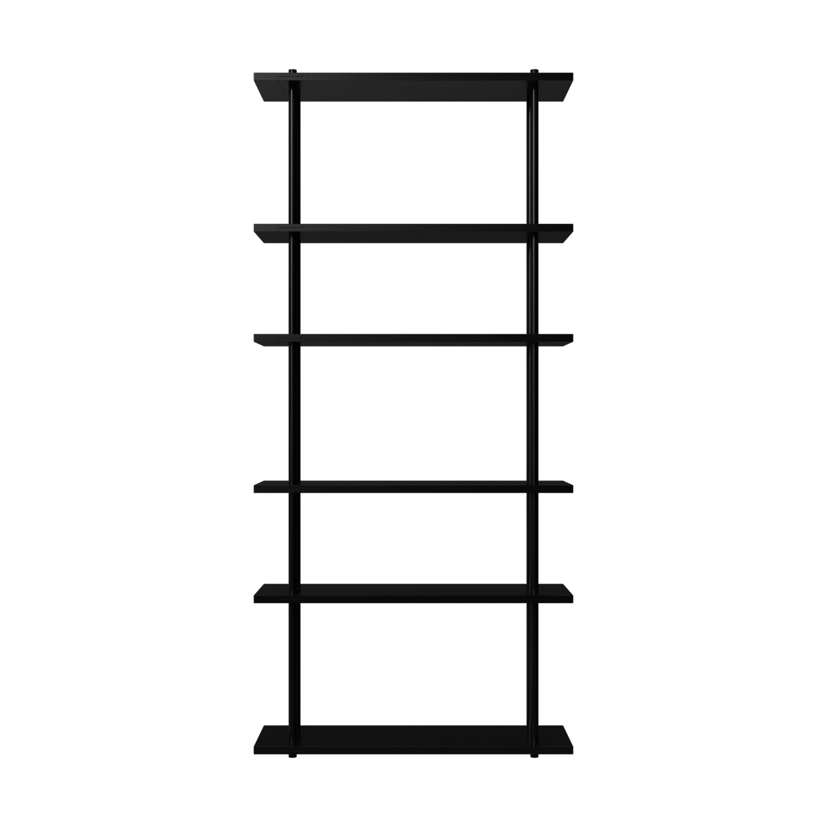 Fogia Bond hylla vägg W106 Svart lackad björk | Skandinavisk Design | Hyllor & Hyllsystem | Svart