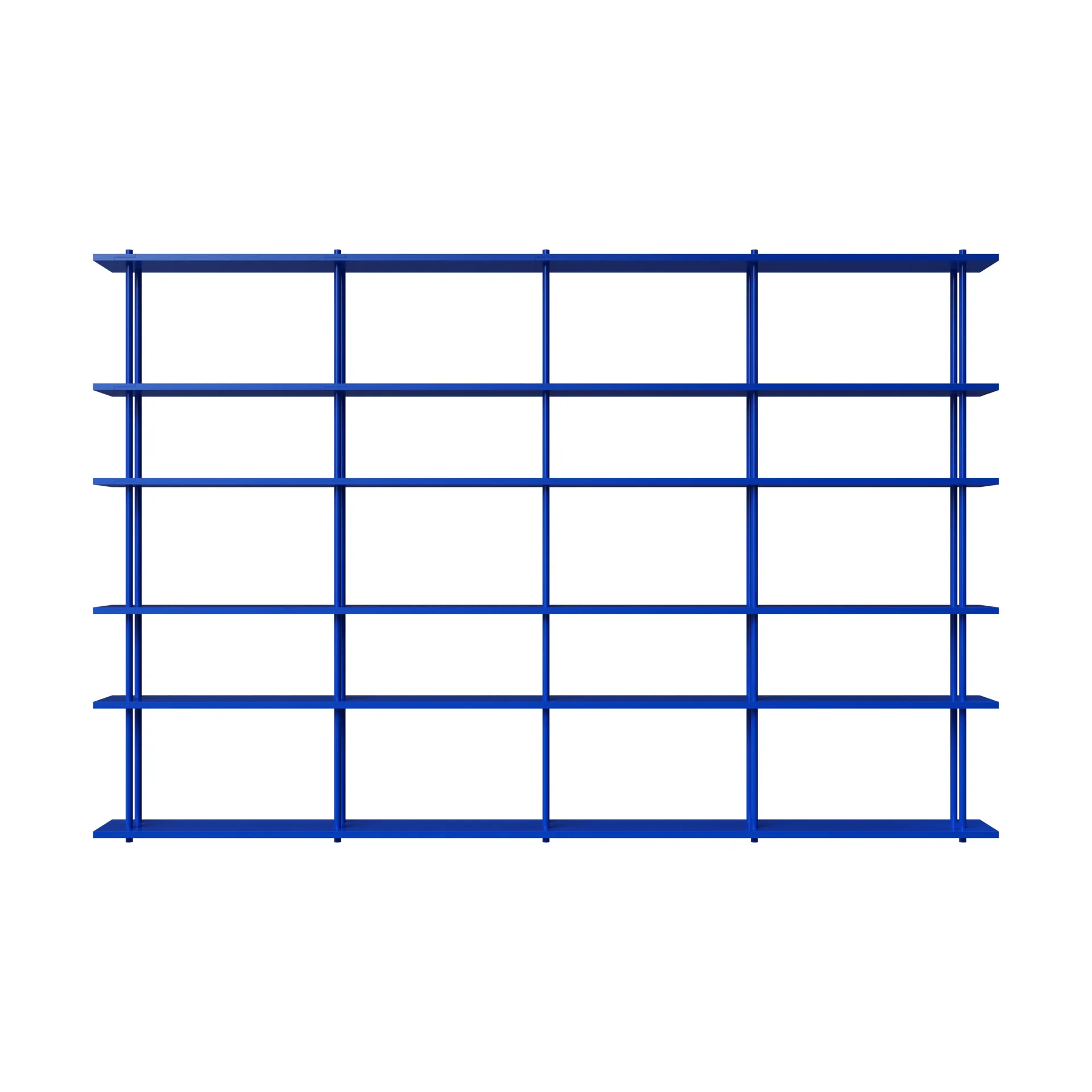 Bond hylla vägg W406, Blå lackad björk Fogia