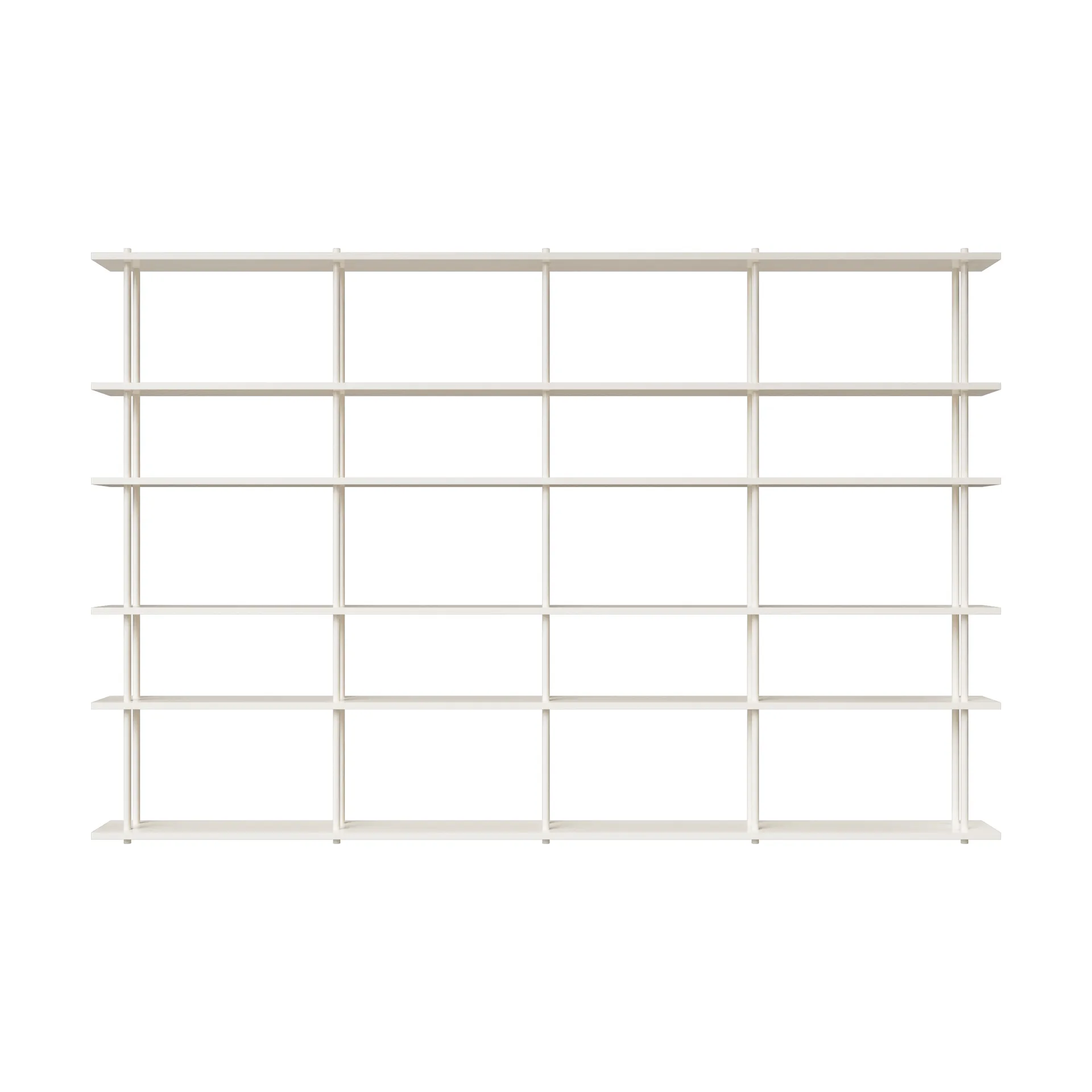 Bond hylla vägg W406, Vit lackad björk Fogia