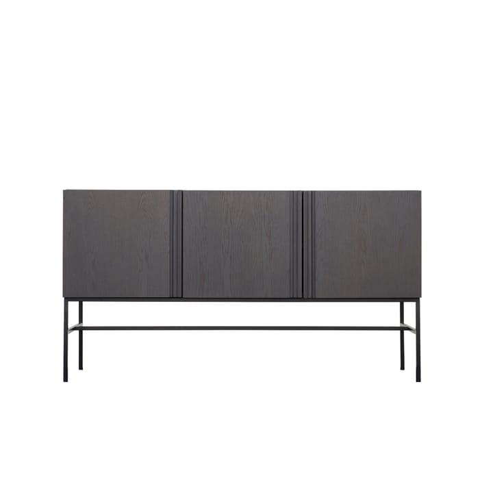 Boss sideboard - Ek-3 dörrar-kalksten-metallstativ - Fogia