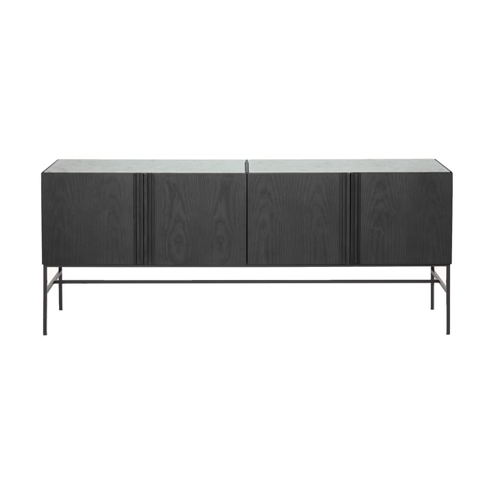 Boss sideboard - Ek svartbets-4 dörrar-kalksten - Fogia