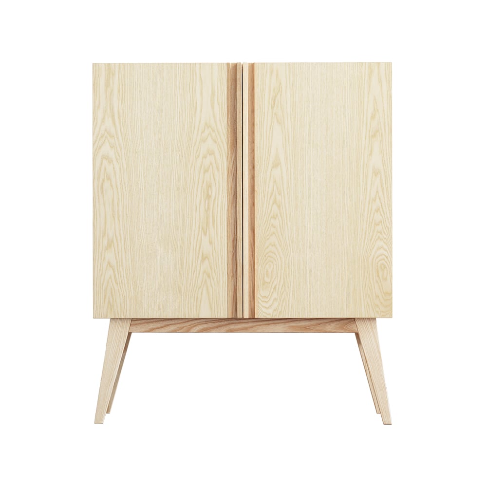 Fogia Boss skåp Lackad ask-högt-2 dörrar | Skandinavisk Design | Skåp & Vitrinskåp | Beige
