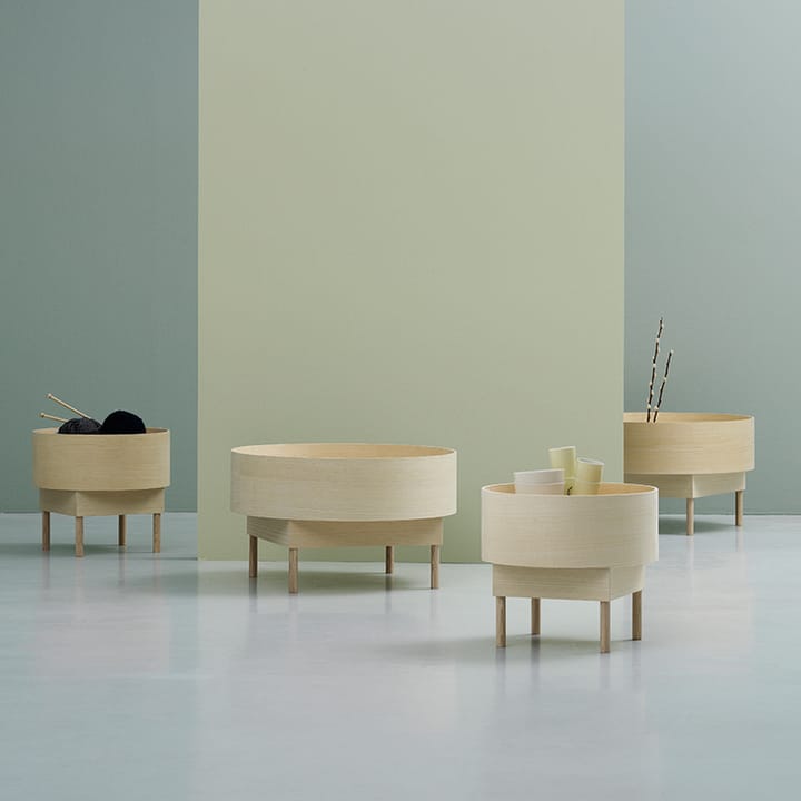 Bowl soffbord, Ask naturlack-big Fogia