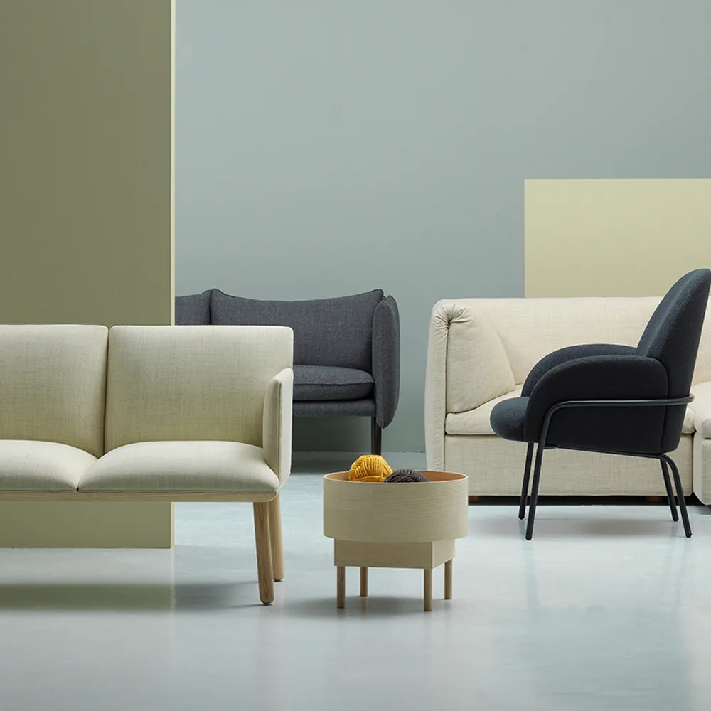 Bowl soffbord, Mörkblå bets ask-big Fogia