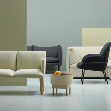 Bowl soffbord - Mörkblå bets ask-big - Fogia