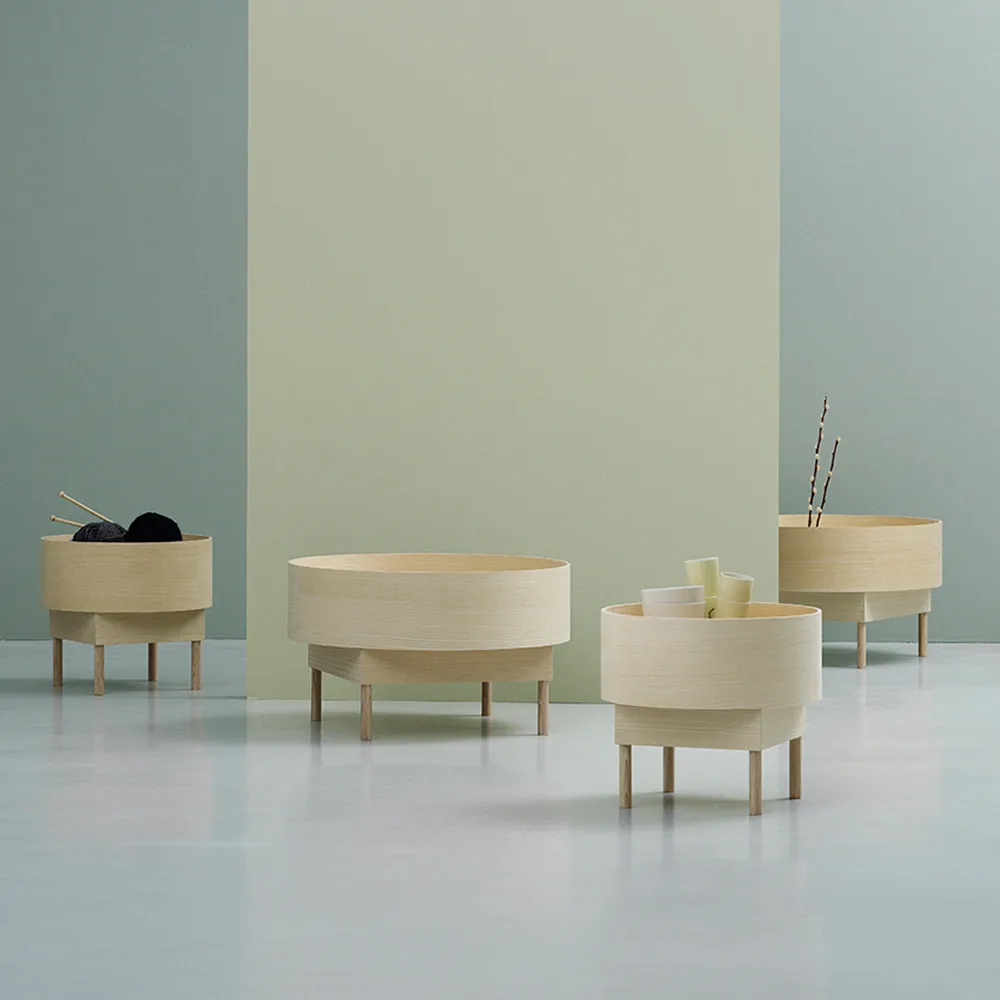 Bowl soffbord, Mörkblå bets ask-big Fogia