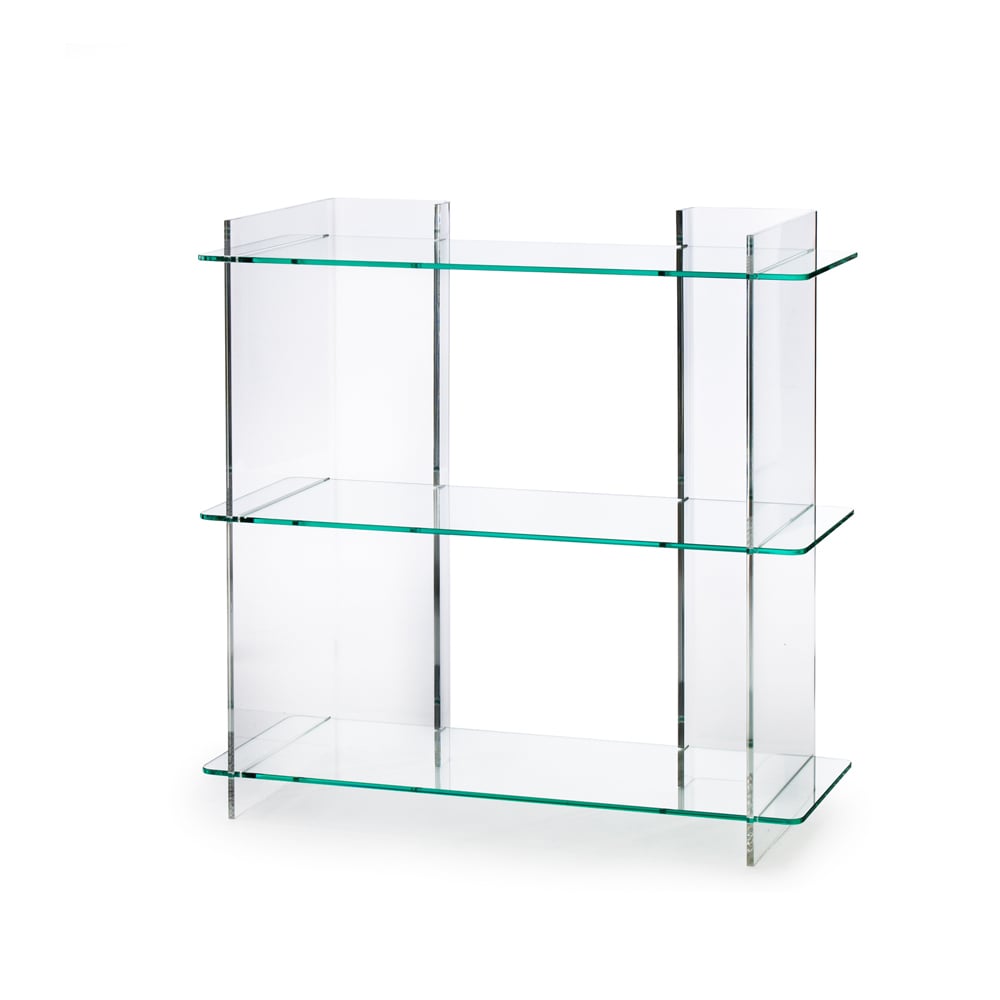 Fogia Combiplex hylla klar, 3 hyllplan, stativ i plexiglas